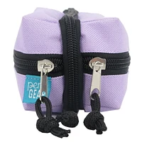 PEN+GEAR CUBOID 3 ZIPPER COMPARTMENTS PENCIL CASE, PURPLE, - SIZE: 8" (W) X 2.75" (L) X 2.5" (H)