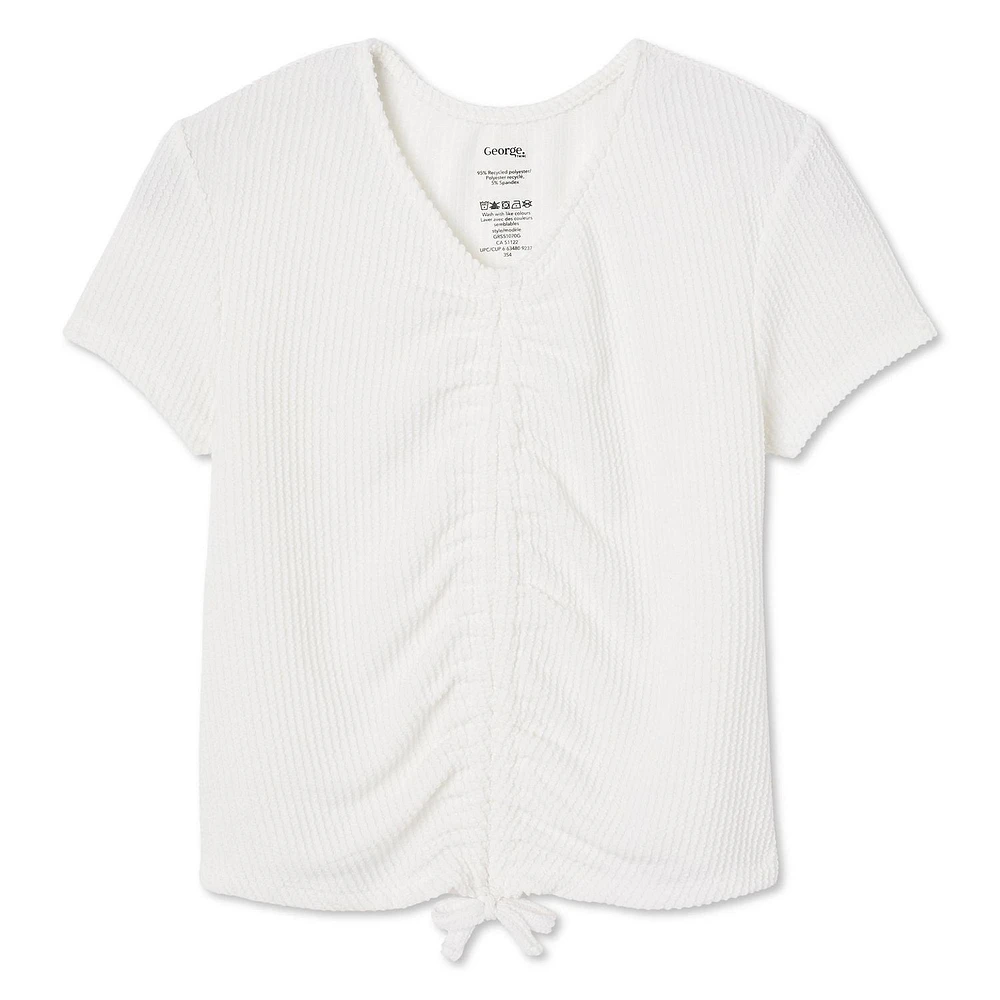 George Girls' Ruched Front Tee