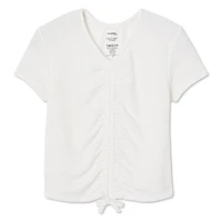 George Girls' Ruched Front Tee