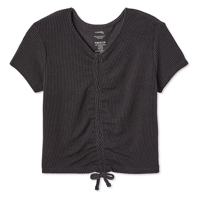 T-shirt ruché à l’avant George pour filles Tailles TP–TG