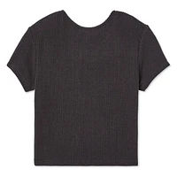 T-shirt ruché à l’avant George pour filles Tailles TP–TG