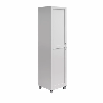 Systembuild Evolution Lory Framed 60" Tall Storage Cabinet, White