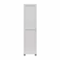 Systembuild Evolution Lory Framed 60" Tall Storage Cabinet, White