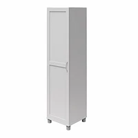 Systembuild Evolution Lory Framed 60" Tall Storage Cabinet, White