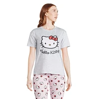 Pyjama 2 pièces Hello Kitty pour femmes Tailles TP–TG