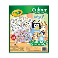 Colour & Sticker Pages, Bluey, Bluey Colouring Pages