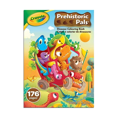 Crayola Prehistoric Pals Colouring Book, 176 Pages, 176 Colouring Pages