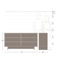 Finnley 6 Drawer Dresser