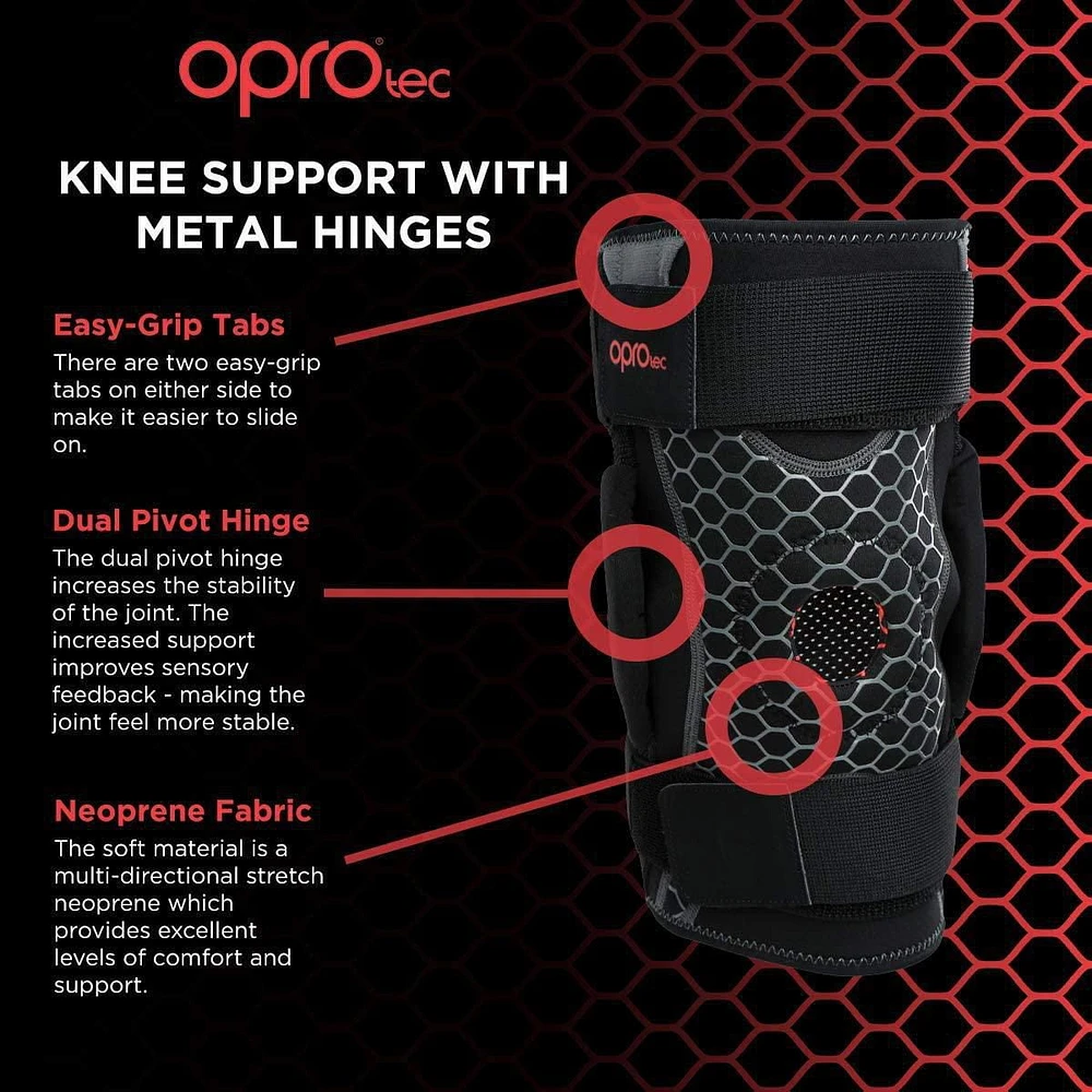 OPROtec Knee Brace with Metal Hinges