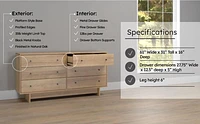 Finnley, commode 6 tiroirs