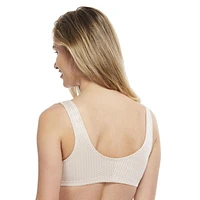 Carole Martin Wire-Free Front Closure Full-Freedom Comfort Bra For Women With Expandable Cups - Style 7218