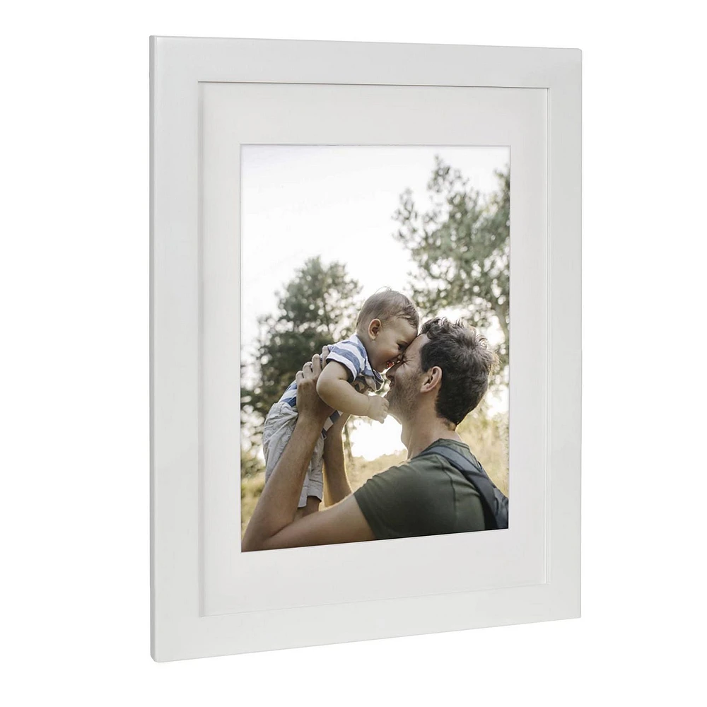 hometrends Museum White Picture Frame, 14" x 18"/11"x14"