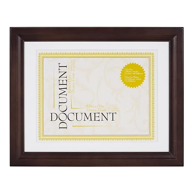 hometrends Studio Brown Document Frame, 10’’x13’’/8.5’’x11’’