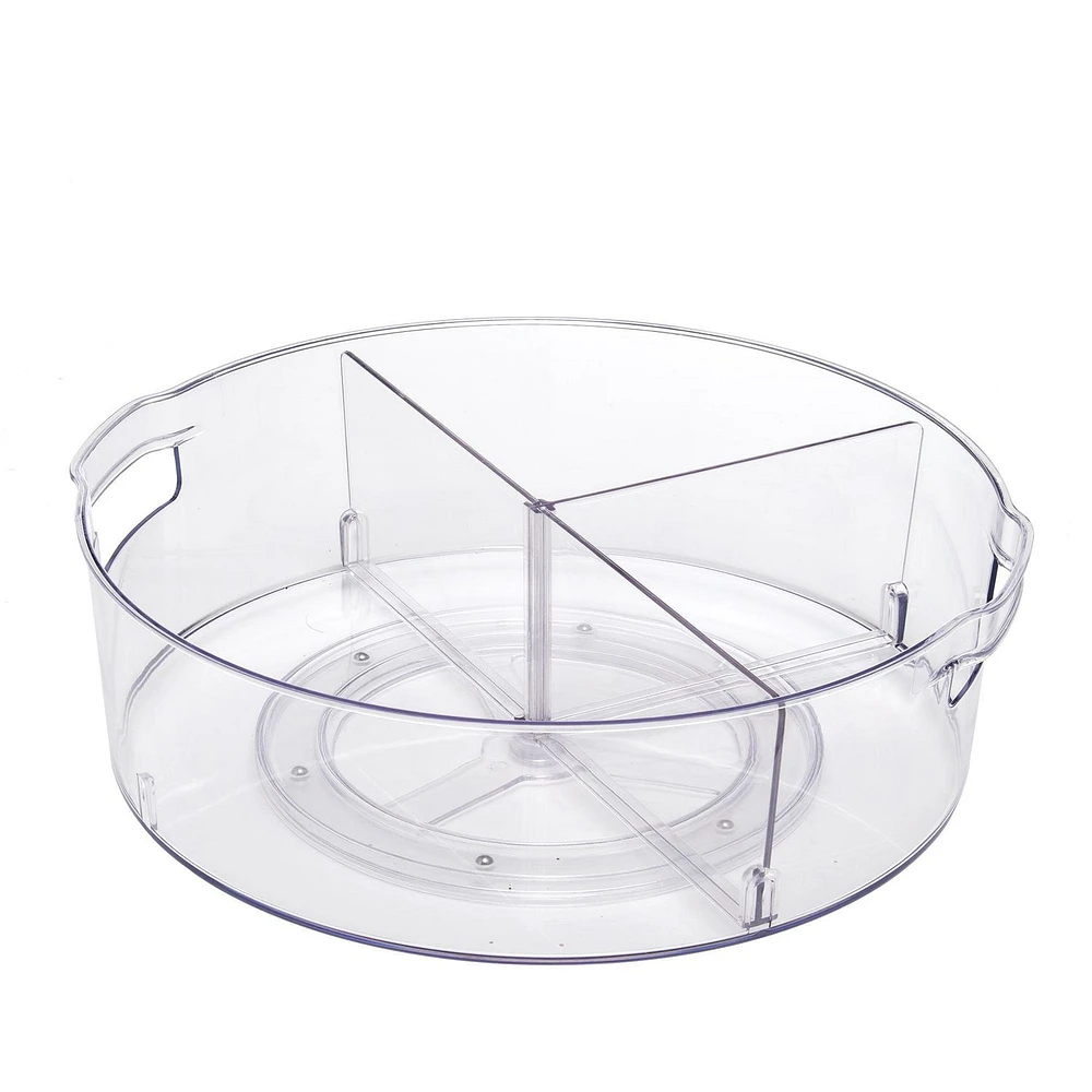 Mainstays Turntable with Removable Dividers, Mainstays 13" Clear Turntable