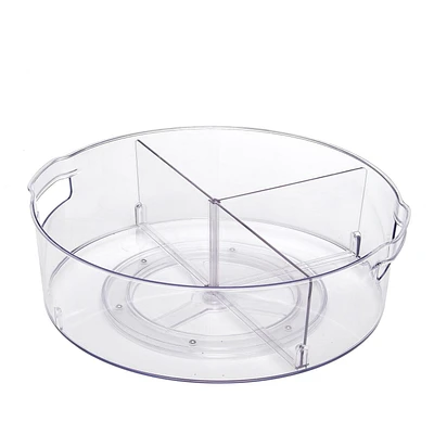 Mainstays Turntable with Removable Dividers, Mainstays 13" Clear Turntable