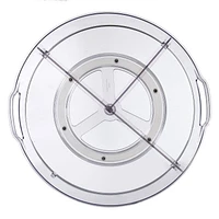 Mainstays Turntable with Removable Dividers, Mainstays 13" Clear Turntable