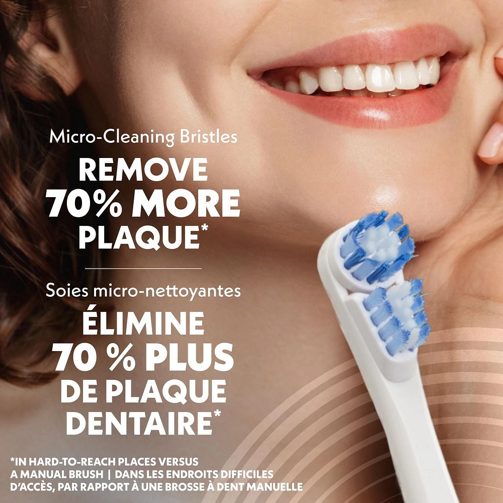 Brosse à dents électrique à pile Spinbrush PRO CLEAN pour adultes, soies moyennes, 1 unité Spinbrush PRO CLEAN