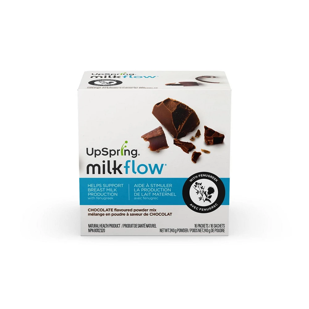 UpSpring Milkflow, Chocolate Flavour, Helps Support Breast Milk Production, 16ct