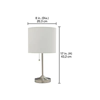 HOMETRENDS Table Lamp, Height: 17 in.