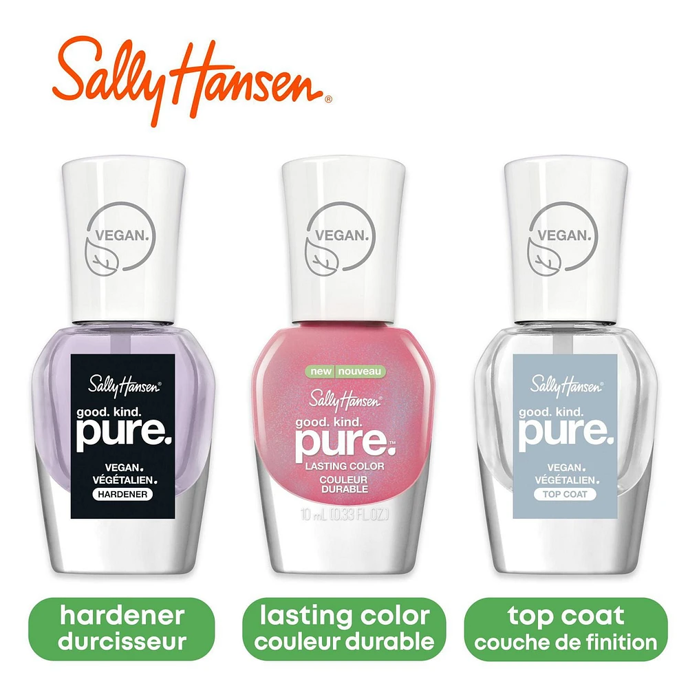 Sally Hansen Good. Kind. Pure™ Nail Colour, 100% vegan, 15-free* nail polish with sustainable Bamboo and Marine Algae for extra care, 15-Free