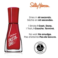Sally Hansen Vernis à ongles Insta-Dri®, formule 3-en-1 avec vernis à ongles et couche de finition. 1 Trait. 1 Couche. Terminé. Sèche en 60 secondes Vernis à ongles séchage rapide
