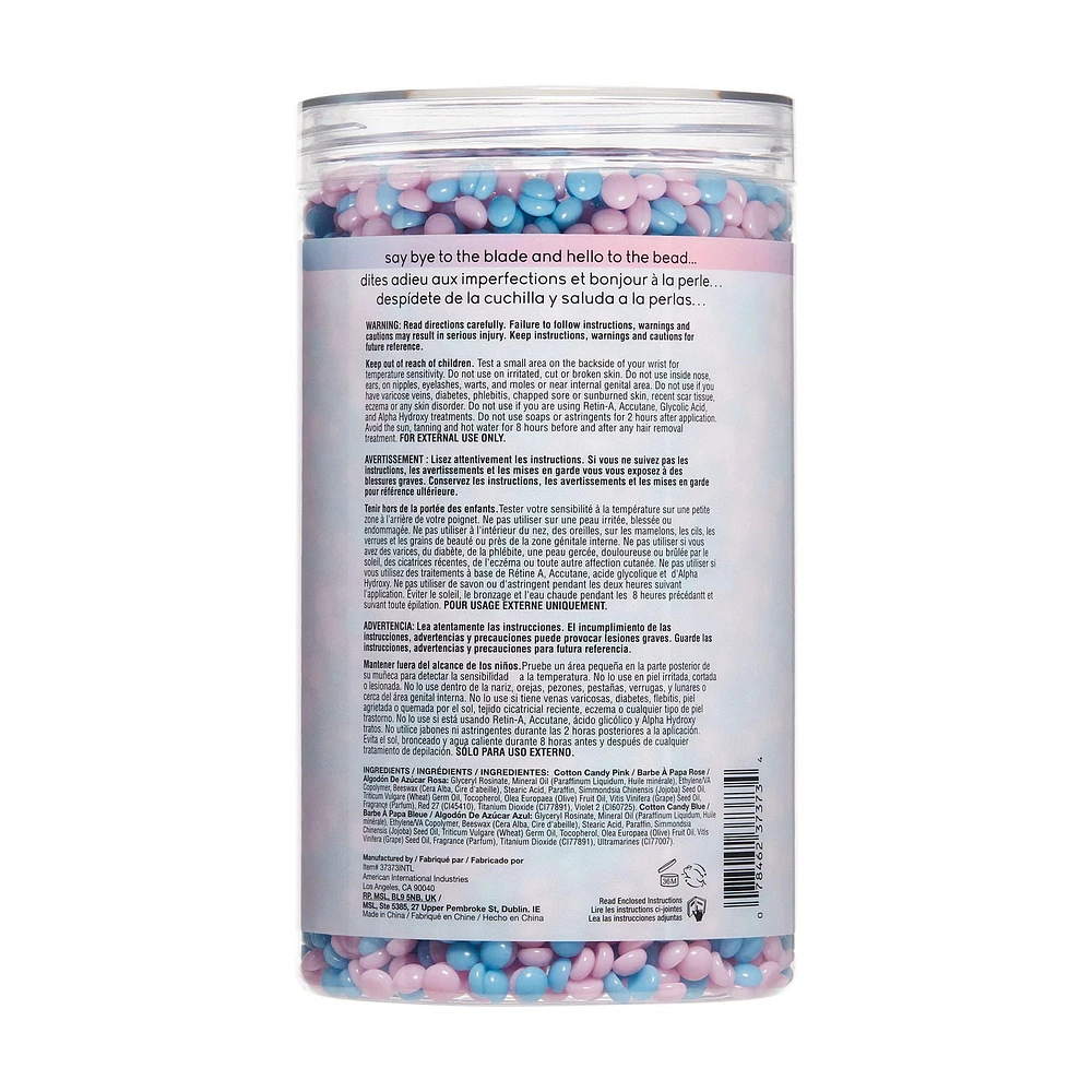 Sliick - Dream Clouds - Cotton Candy - Hard Wax Beads - For Face and Body - 16oz, Sliick - Dream Clouds