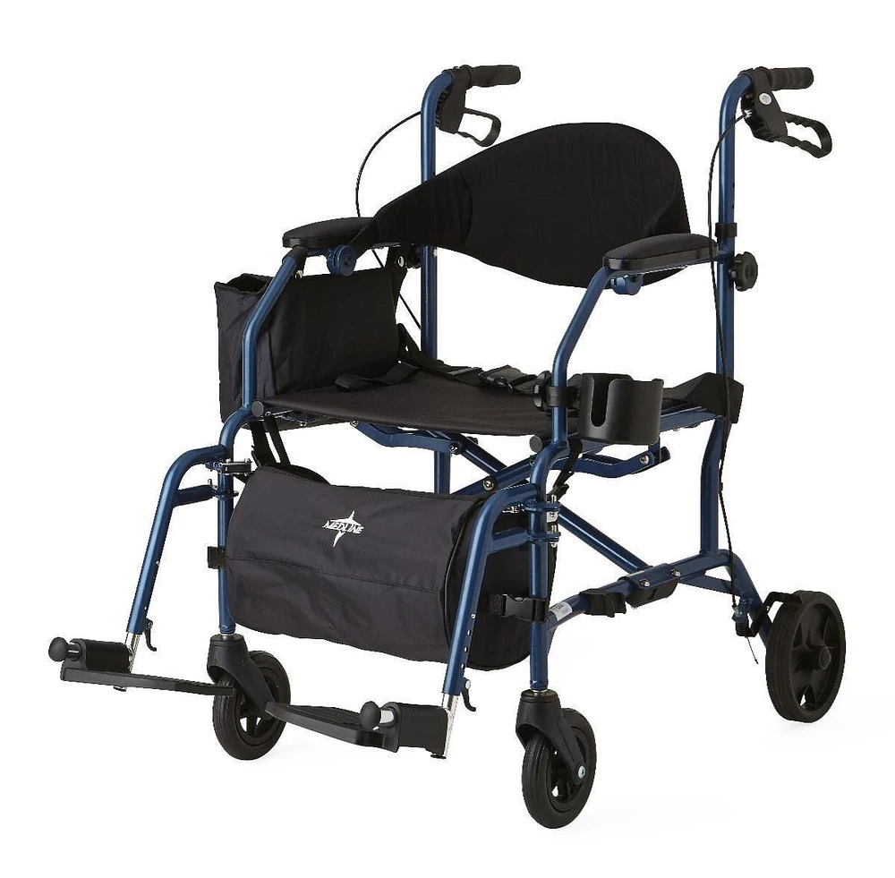 Medline Combination Rollator / Transport Chair