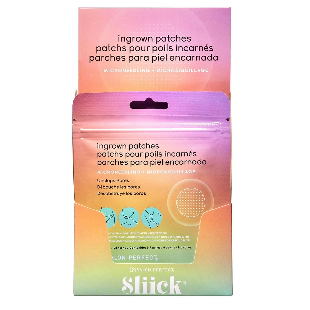 Sliick - Ingrown Patches - Leaves Skin Soft and Smooth - Microneedling - 9 Patches, Sliick - Ingrown Patches