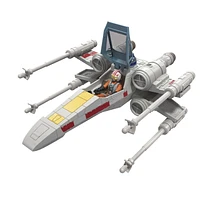 Star Wars Mission Fleet Stellar Class Luke Skywalker X-wing Fighter 2.5-Inch-Scale Figure and Vehicle, Toys for Kids Ages 4 and Up