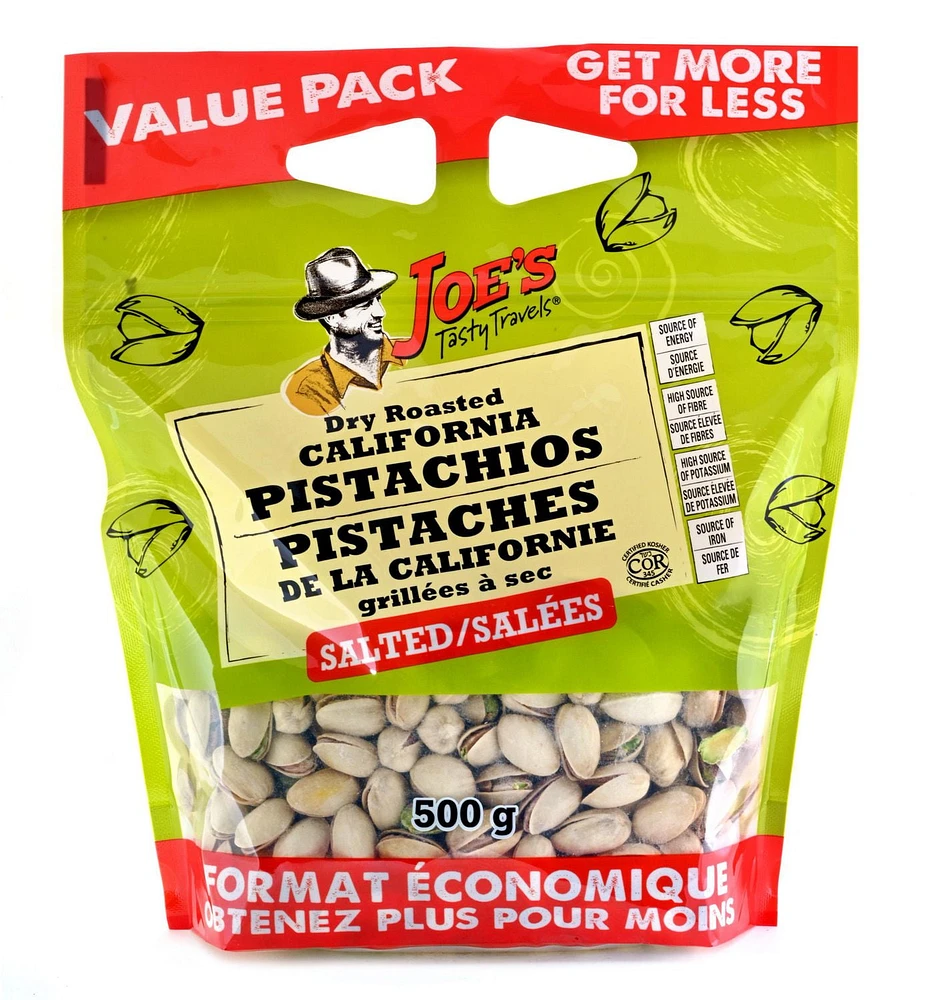 Pistaches de la Californie grillées a sec salées