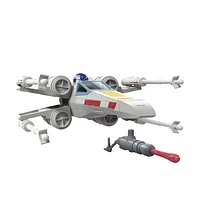 Star Wars Mission Fleet Stellar Class Luke Skywalker X-wing Fighter 2.5-Inch-Scale Figure and Vehicle, Toys for Kids Ages 4 and Up