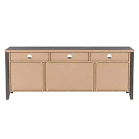 Hollywood Dark Grey TV Cabinet with Drawers for TVs up to 85"