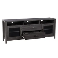 Hollywood Dark Grey TV Cabinet with Drawers for TVs up to 85"