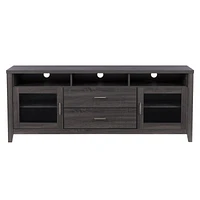 Hollywood Dark Grey TV Cabinet with Drawers for TVs up to 85"