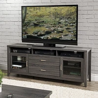 Hollywood Dark Grey TV Cabinet with Drawers for TVs up to 85"