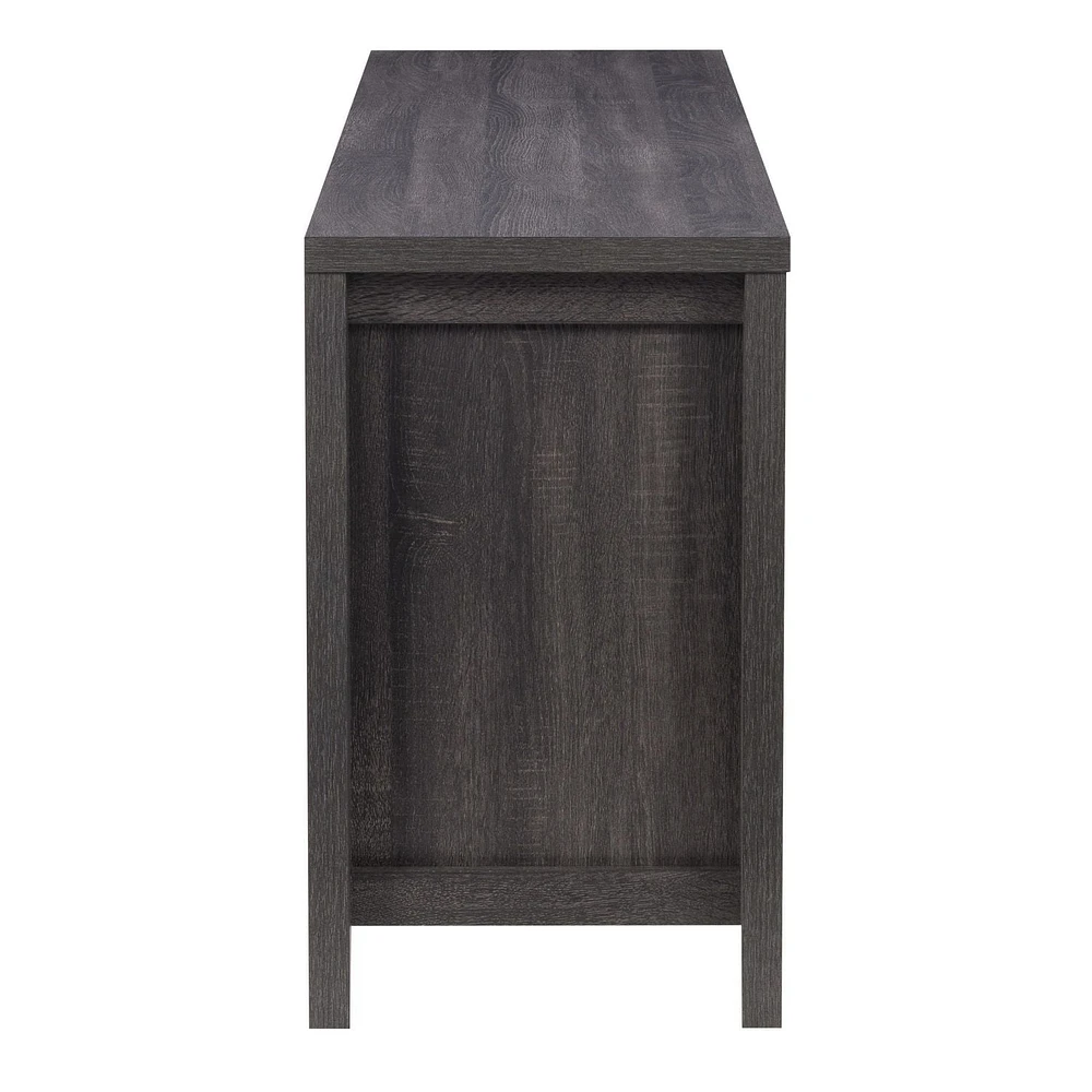 Hollywood Dark Grey TV Cabinet with Drawers for TVs up to 85"