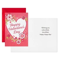 Hallmark Pack of Valentines Day Cards, Hearts and Flowers (10 Valentine's Day Cards with Envelopes)