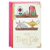 Hallmark Disney Anniversary Card, Love Card, Valentines Day Card for Husband, Wife, Boyfriend, Girlfriend (Our Fairy Tale)