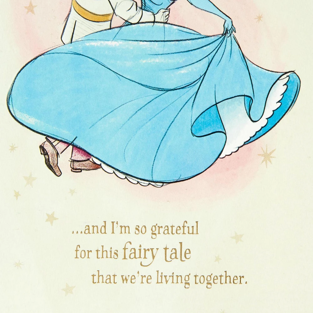 Hallmark Disney Anniversary Card, Love Card, Valentines Day Card for Husband, Wife, Boyfriend, Girlfriend (Our Fairy Tale)