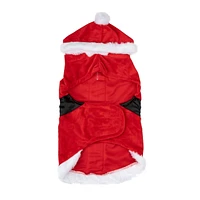 Vibrant Life Red Santa Suit Hoodie with belt and buckle - Dog and Cat Hoodies