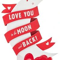 Hallmark Paper Wonder Pop Up Valentines Day Card (Moon and Back)