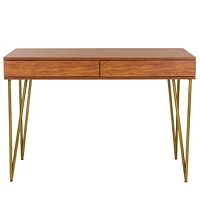 Safavieh Pine Mid-Century 2 Drawer Desk