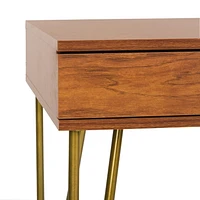 Safavieh Pine Mid-Century 2 Drawer Desk