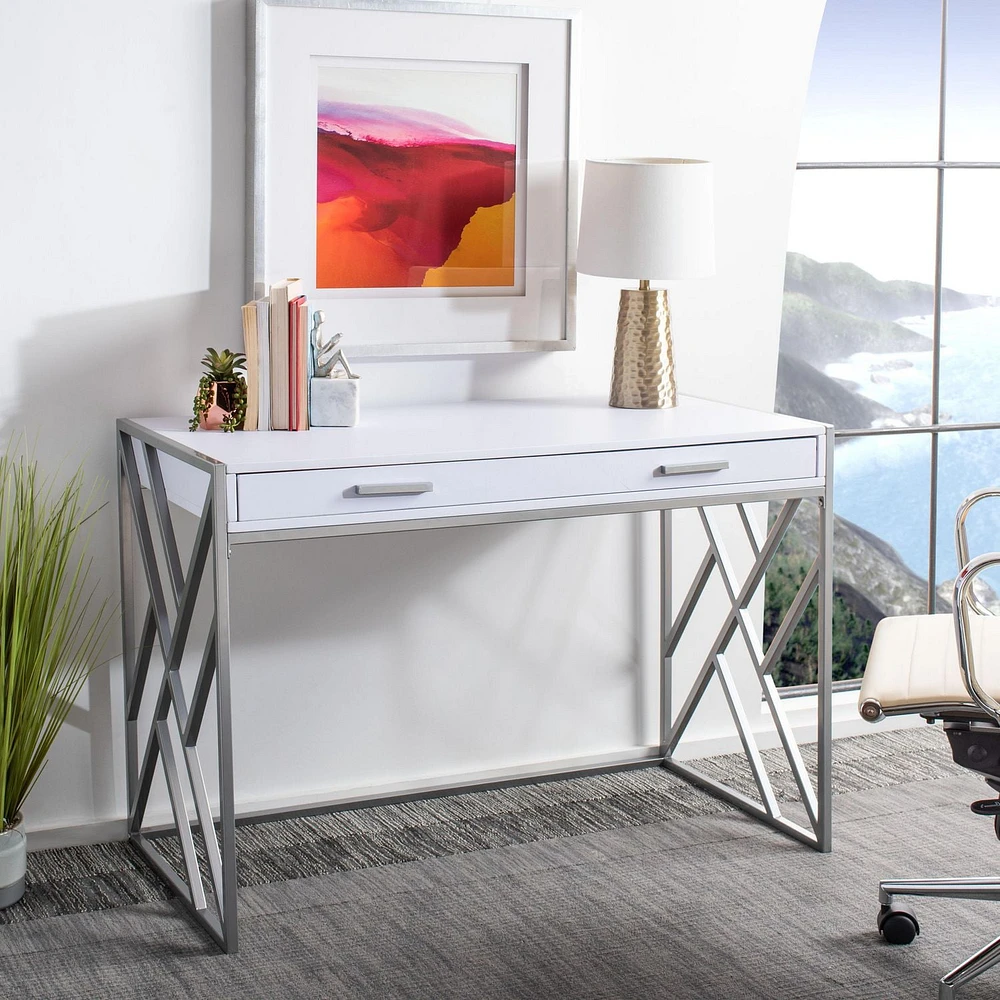 Safavieh Elaine 1 Drawer Glam Desk