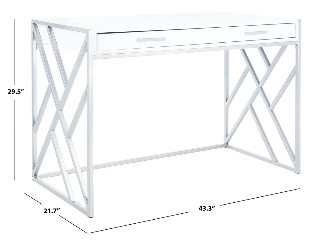 Safavieh Elaine 1 Drawer Glam Desk