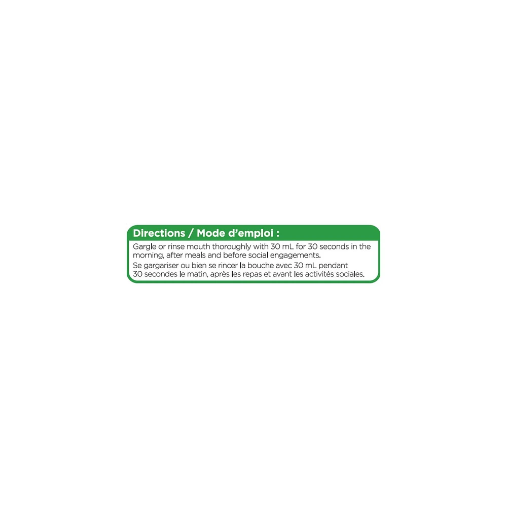 Equate Rince-bouche antibactérien Saveur de menthe originale Format économique Equate Rince-bouche antibactérien Format économique 1,5 L- Aide à rafraîchir l'haleine
