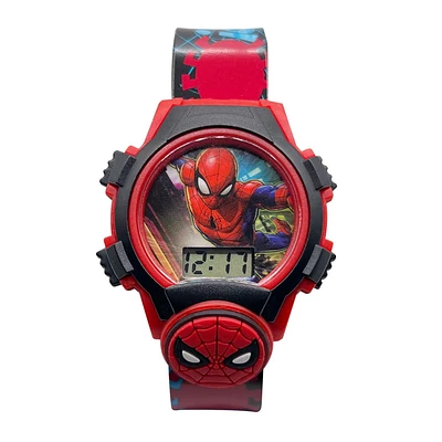 Montre à affichage numérique Spiderman pour enfants avec cadran clignotant