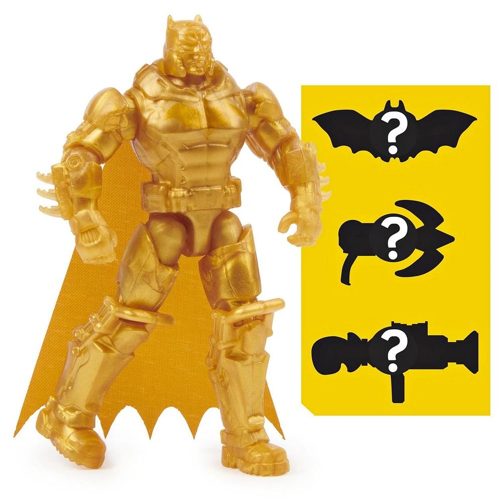 Batman 4-inch Action Figure with 3 Mystery Accessories, Mission 3