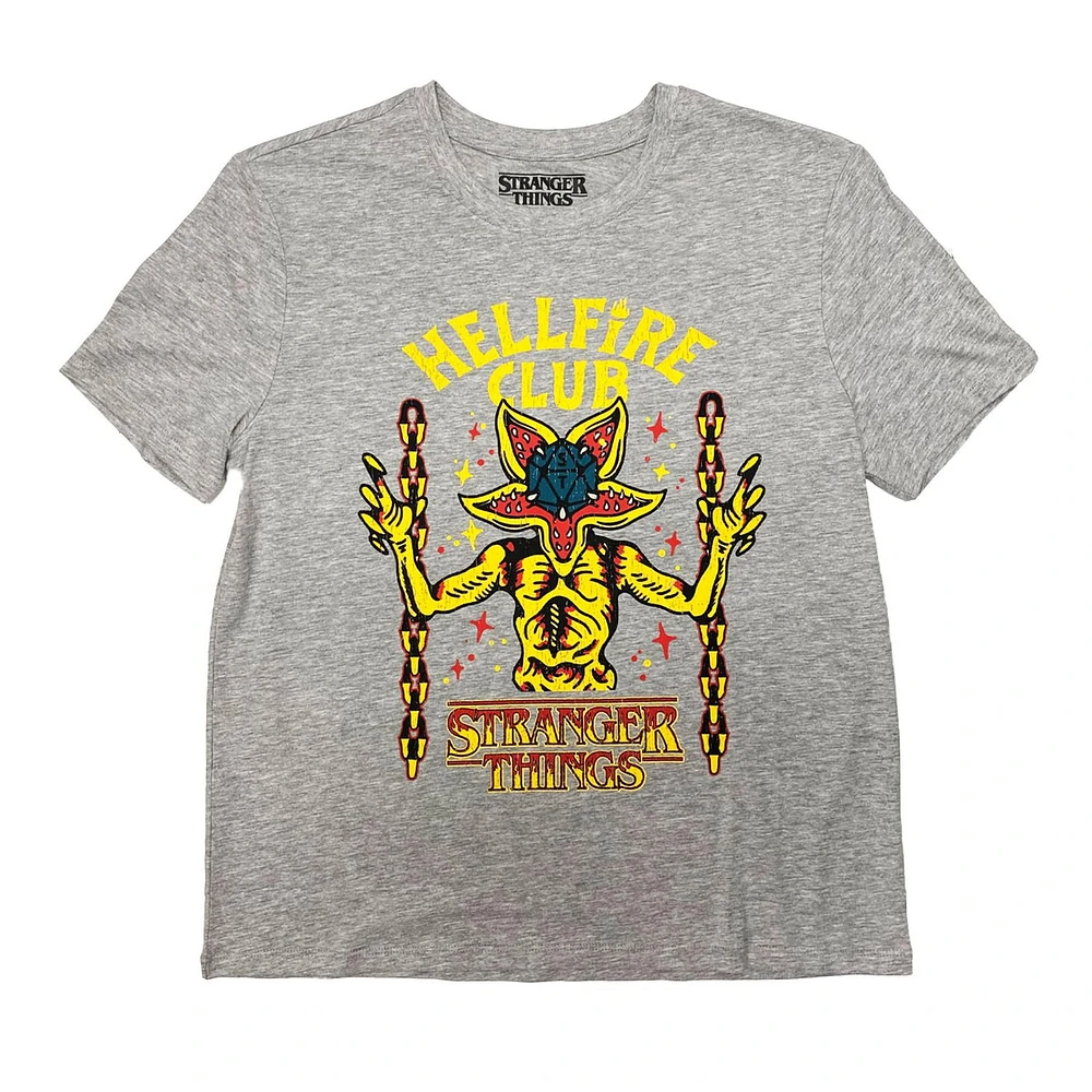 Stranger Things Ladies Hellfire Roll Short Sleeve T-Shirt
