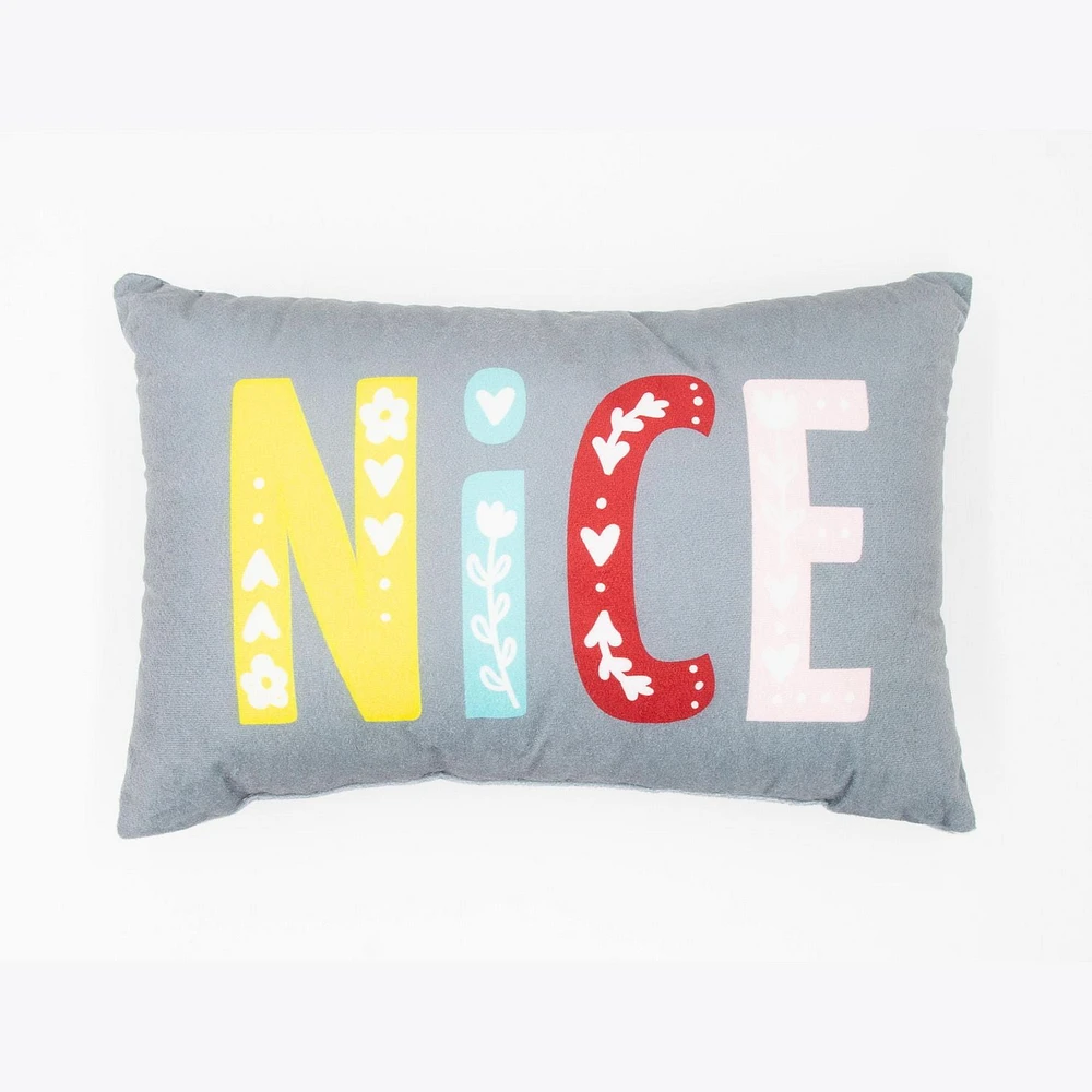 Coussin décoratif Naughty/Nice